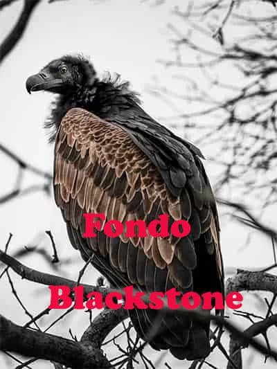 fondo buitre blackstone en rama arbol