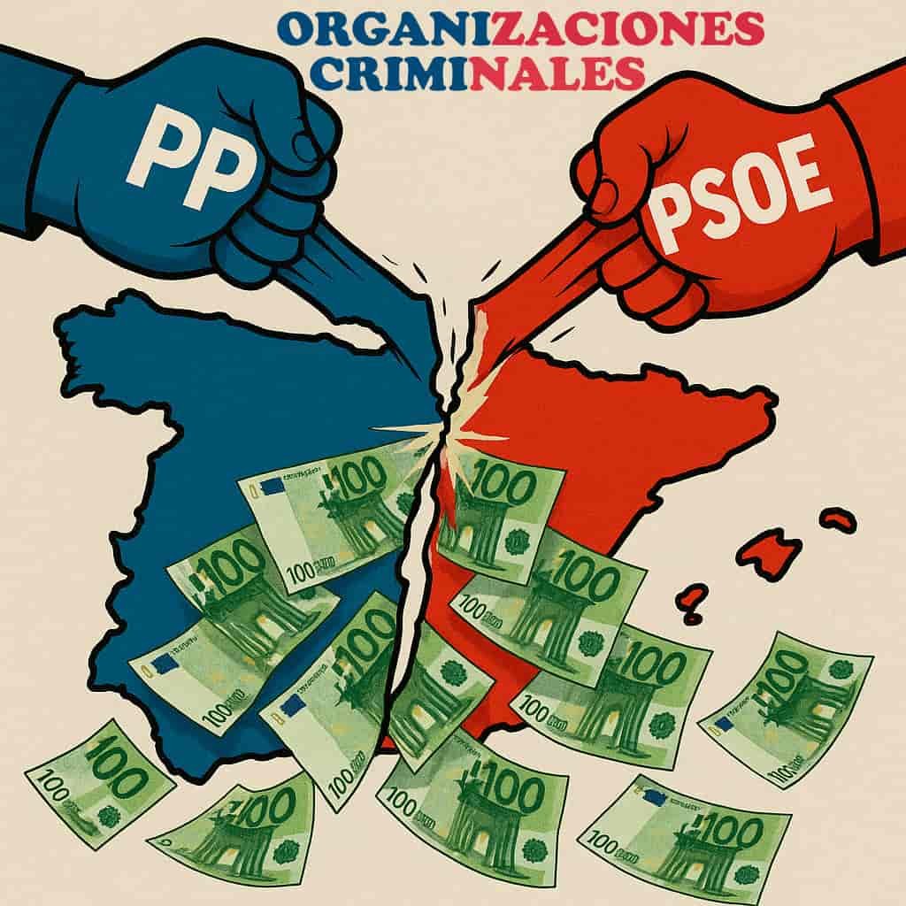 organizacion criminal pp psoe robando billetes de 100 euros en espana